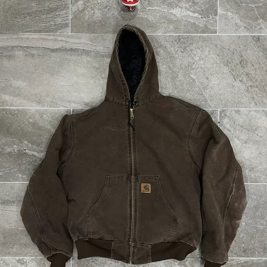 [BUNJANG] Carhartt J06 CHT Sandstone Duck Active Jacket (L) / (L) 칼하트 후드 덕 액티브 자켓 J06 CHT 체스트 넛