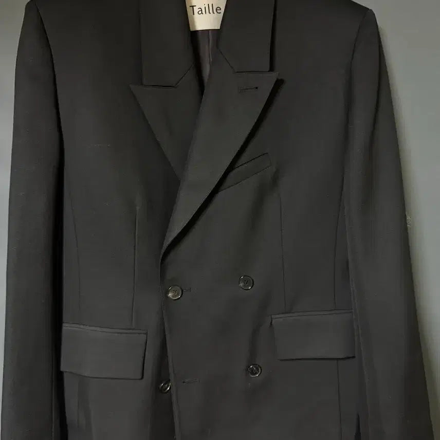 [BUNJANG] Tailor Black Double Button Jacket Blazer / 급처) 타일레 블랙 더블 버튼 재킷 블레이저