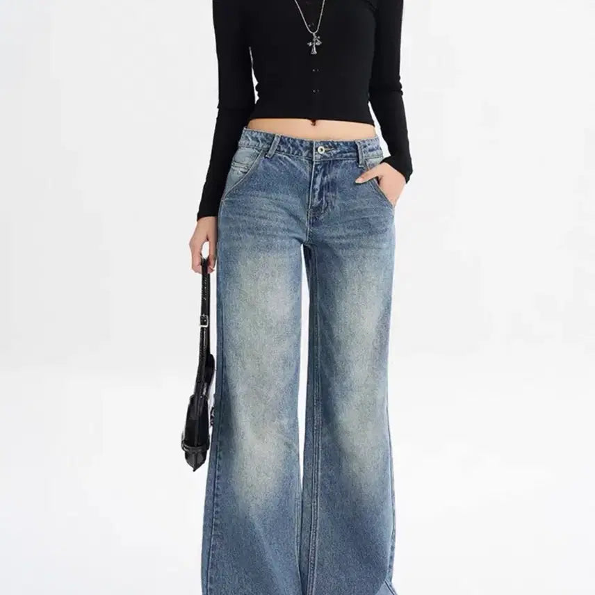 [BUNJANG] Wide Fit Jeans / 와이드핏 진