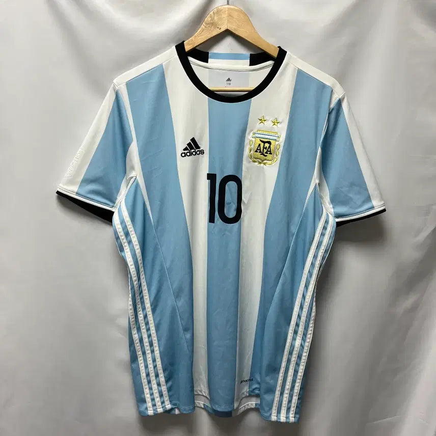 [BUNJANG] Adidas Argentina National Team Messi 16-17 Two-Star Jersey / [정품/110] 아디다스 아르헨티나 국대 메시 16-17 2성 유니폼
