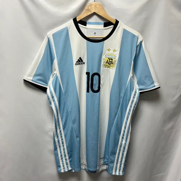 [BUNJANG] Adidas Argentina National Team Messi 16-17 Two-Star Jersey / [정품/110] 아디다스 아르헨티나 국대 메시 16-17 2성 유니폼