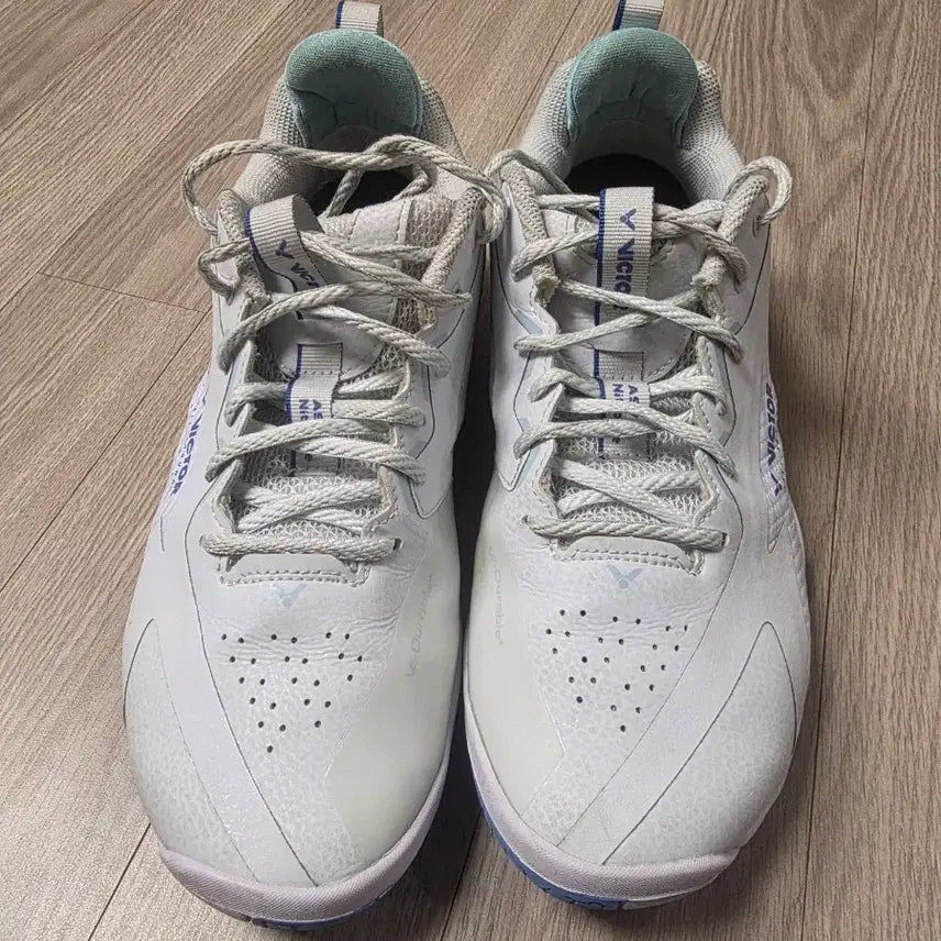 [BUNJANG] Victor Badminton Shoes White/Blue Size 280 / 빅터 배드민턴화 화이트/블루 팔아요