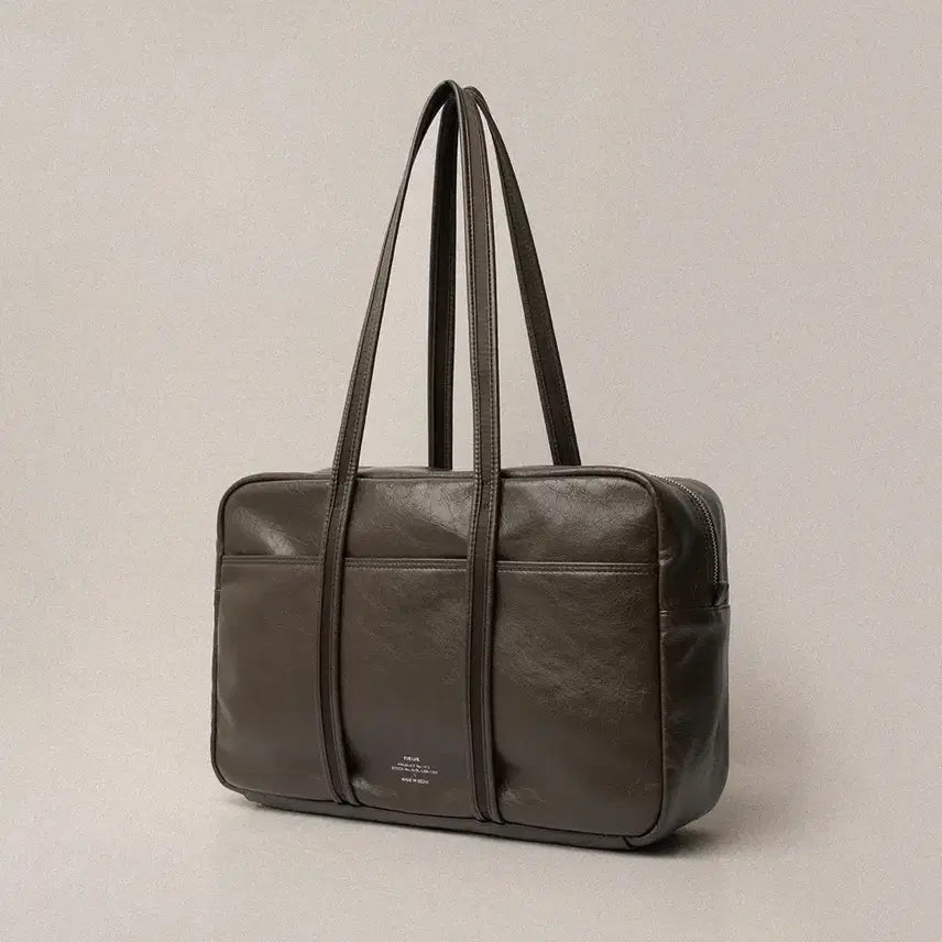 [BUNJANG] NOOYIE Leather Boston Bag Brown Large / [새상품]노이에 레더 보스턴백 브라운 라지