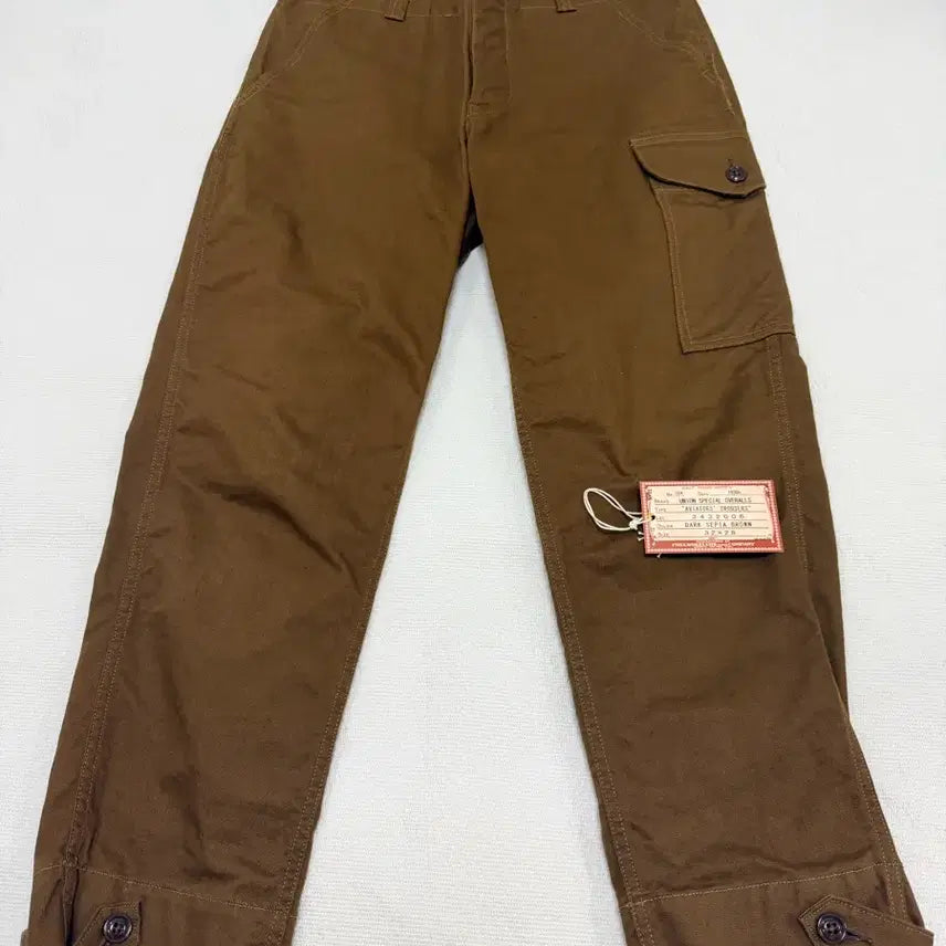 [BUNJANG] Freewheelers Aviator Trousers Brown Cotton / 프리휠러스 에비에이터 트라우저