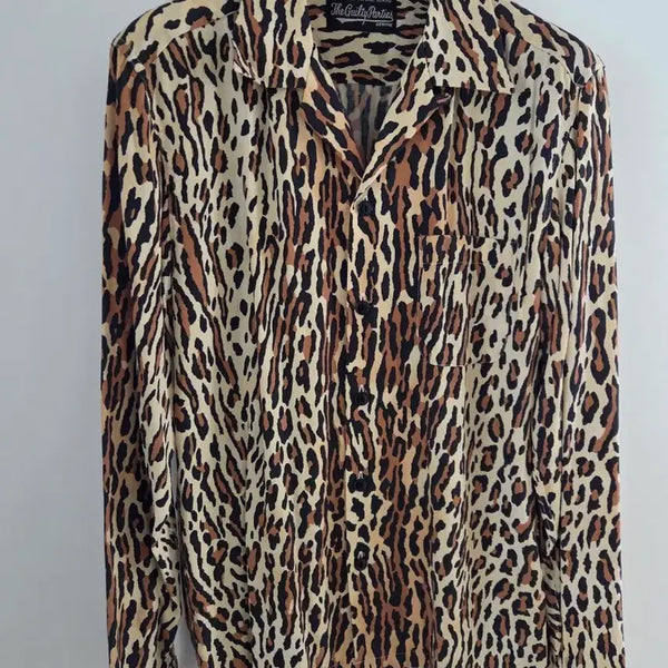 [BUNJANG] Wacko Maria Original Leopard Print Shirt L / 와코마리아 레오파드 셔츠