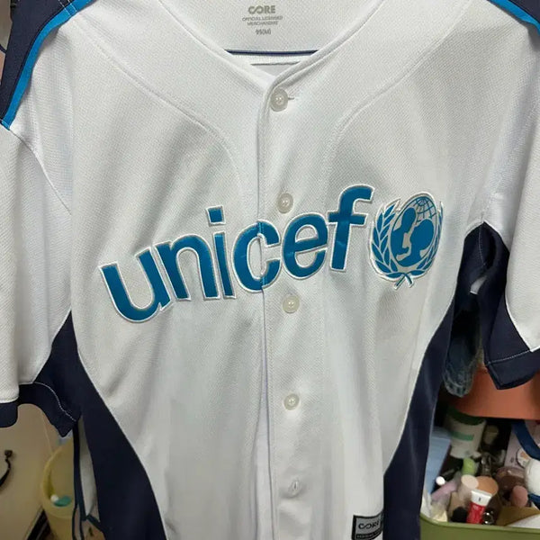 [BUNJANG] Lotte Giants UNICEF Baseball Jersey (Size 95/M) / 롯데 자이언츠 유니세프 유니폼