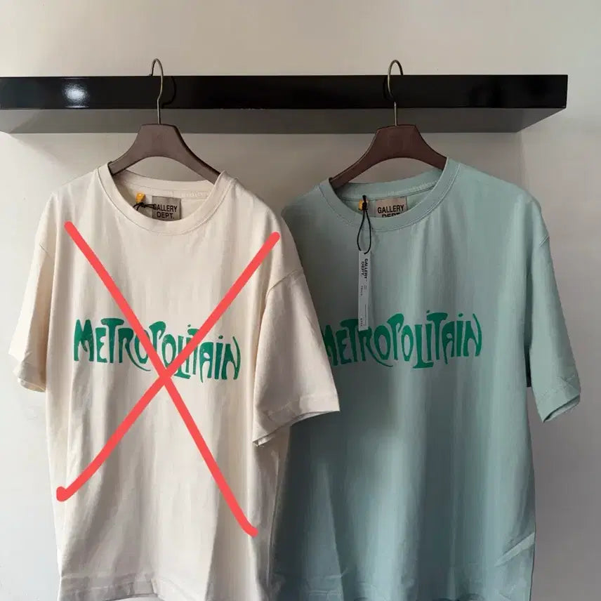 [BUNJANG] Galap Metropolitan T-Shirt (Mint, Size M) / 갤탭 메트로폴리탄 티셔츠