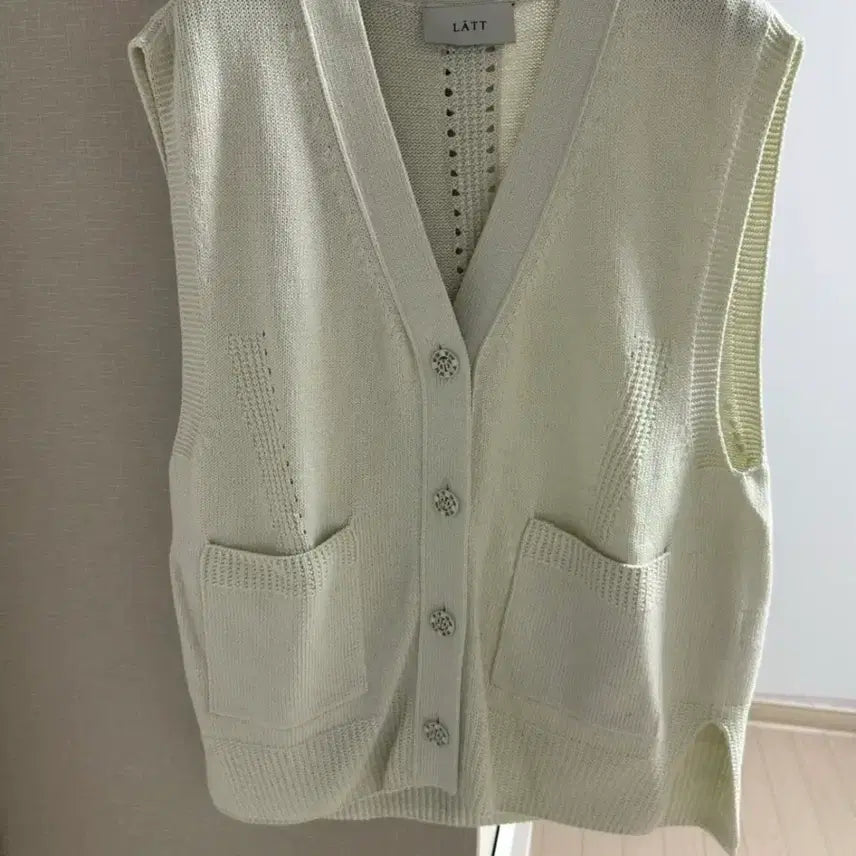 [BUNJANG] Hansome Lett Knit Vest / 한섬 래트 니트베스트