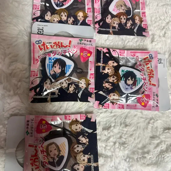 [BUNJANG] K-ON! Pick Keychain Set Azusa Mio Tsumugi / 케이온 피크 키링 고전 미소녀 스트랩 아즈사 미오 츠무기