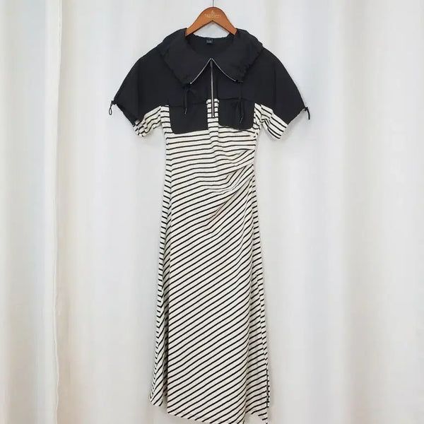 [BUNJANG] Egoist Black & White Cotton Dress / 에고이스트 원피스 55 2024년식