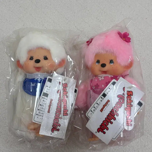 [BUNJANG] Sakura & Yuki Monchhichi Set / 몬치치 사쿠라&유키 세트 판매