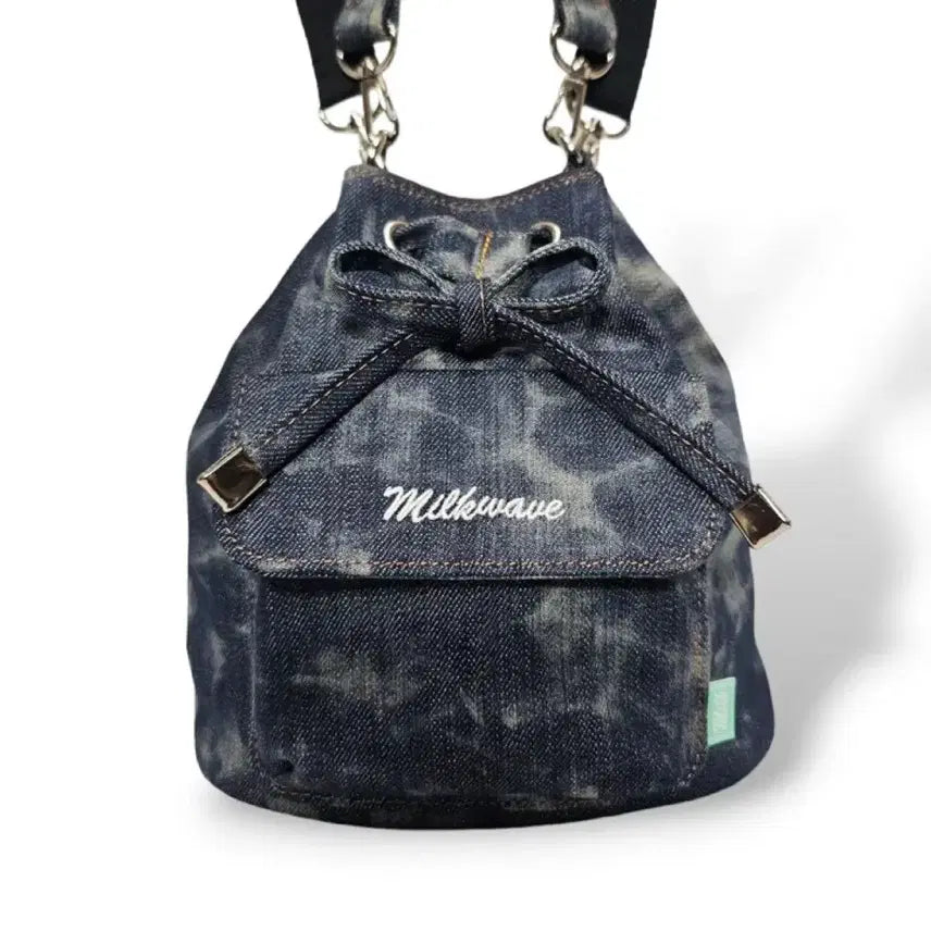[BUNJANG] Milkweave Denim Bucket Bag / 밀크웨이브 데님 버킷백