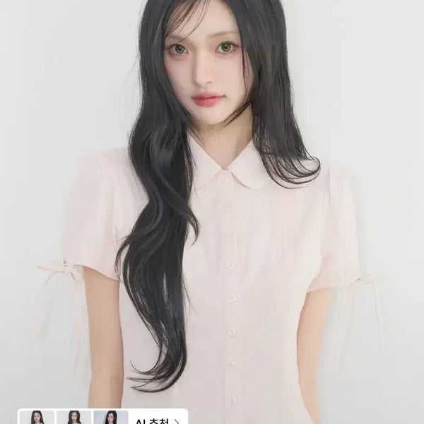 [BUNJANG] ILLYGO Sera Puff Blouse Pink / [원가 8.4만] 일리고 세라 퍼프 블라우스 핑크