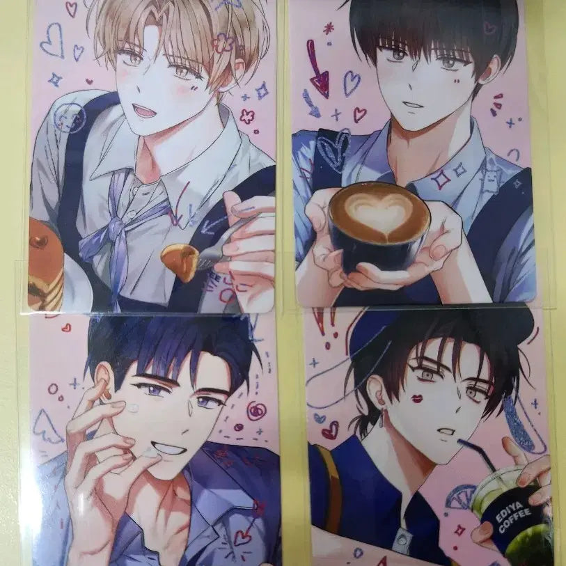[BUNJANG] I'm the Greatest Boss Photocard Bundle Set / 데못죽 이디야 콜라보 포토카드 4종일괄