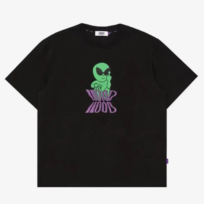 [BUNJANG] HoodHood Alien Graphic T-Shirt / 후드후드 FXXK U 에일리언 그래픽 반팔티셔츠