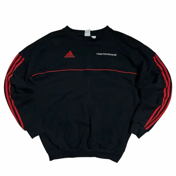 [BUNJANG] Gosha Rubchinskiy x Adidas Crewneck Sweatshirt XL / 고샤 아디다스 검빨 맨투맨 XL