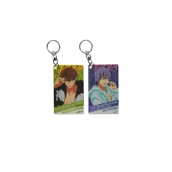 [BUNJANG] Free! Kirishima Natsuya & Serizawa Nao DF Lamé Keyring / 프리! free! 키리시마 나츠야 세리자와 나오 DF 라메키 키링