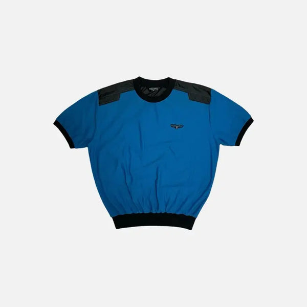 [BUNJANG] Italyya Vintage Waffle Short Sleeve T-Shirt Racing Style / italyya 빈티지 와플 반팔티셔츠 레이싱 스포티맛 빈티지 만원샵