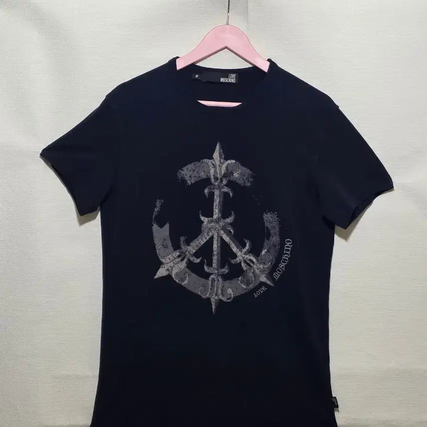 [BUNJANG] Love Moschino Black Printing T-Shirt / 정품 러브모스키노 블랙 프린팅 반팔티 M