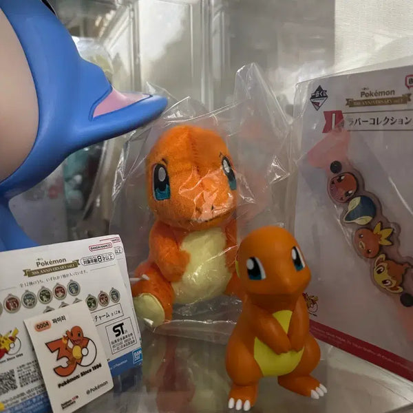 [BUNJANG] Pokemon Charmander 30th Anniversary Sealed Plush & Merchandise Bundle / 포켓몬 파이리c상 인형(미개봉)/굿즈일괄