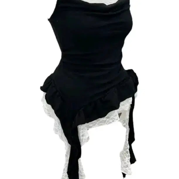[BUNJANG] Lace Layered Camisole / 레이스 레이어드 나시