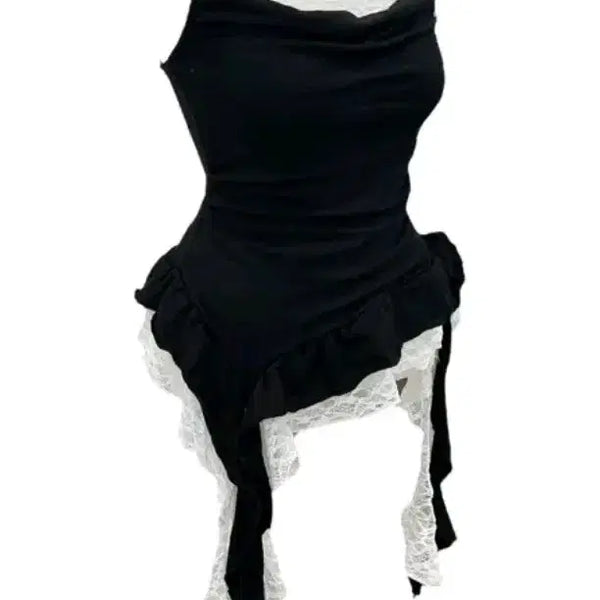 [BUNJANG] Lace Layered Camisole / 레이스 레이어드 나시