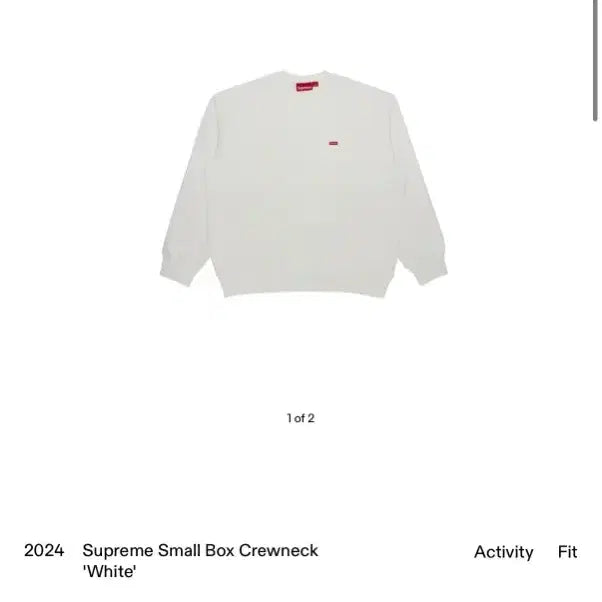 [BUNJANG] Supreme 24FW Small Box Logo Sweatshirt Crewneck M / 24FW 슈프림 스몰 박스로고 스웻 크루넥 티셔츠 맨투맨 M