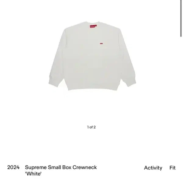 [BUNJANG] Supreme 24FW Small Box Logo Sweatshirt Crewneck M / 24FW 슈프림 스몰 박스로고 스웻 크루넥 티셔츠 맨투맨 M