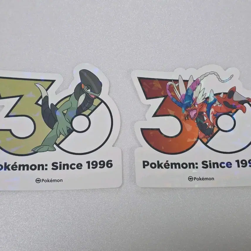 [BUNJANG] Pokemon 30th Anniversary Logo Sticker Set - Motisma + Koraidon / 포켓몬 성수 30주년 로고 스티커 모토마 + 코라이돈
