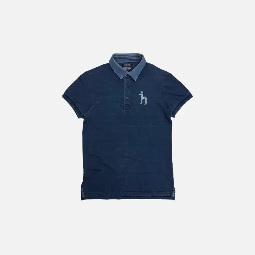 [BUNJANG] Hazzys Denim Garment Short Sleeve Polo Shirt / 헤지스 hazzys 데님 가먼트 반팔 카라티 피케셔츠 빈티지 만원샵