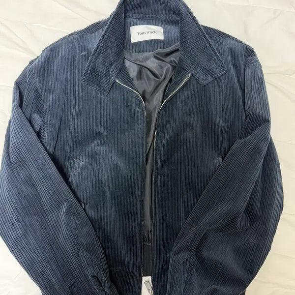 [BUNJANG] Tonywack Italian Corduroy Harrington Jacket Navy L / 토니웩 이탈리안 코듀로이 해링턴 자켓 네이비 L
