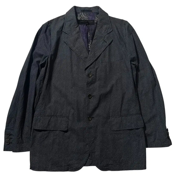 [BUNJANG] Comme des Garcons Homme Striped Single Blazer Jacket / [S] 꼼데가르송 옴므 스트라이프 패턴 싱글 블레이저 자켓