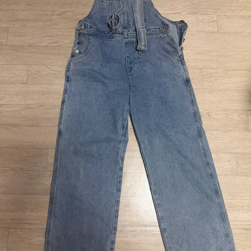 [BUNJANG] Denim Overalls Pants / 청 데님 멜빵 바지