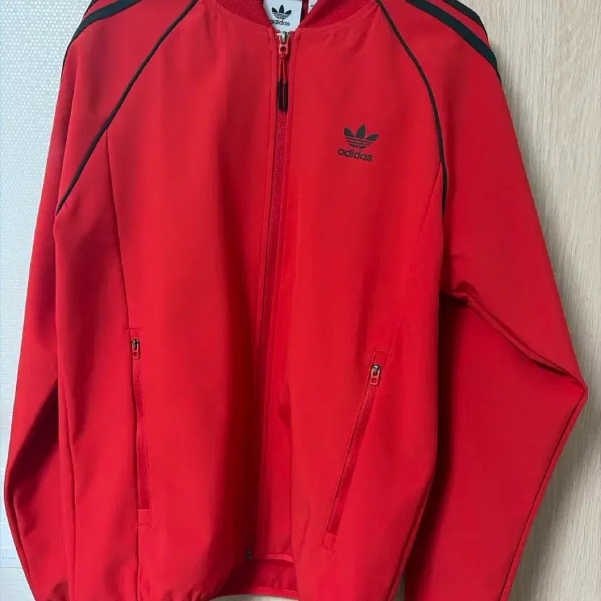 [BUNJANG] Adidas Track Top Jersey Red / 아디다스 트랙탑 져지 레드