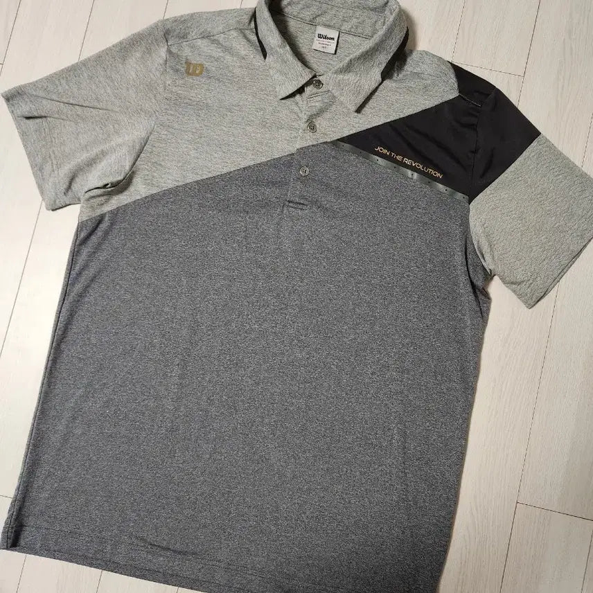 [BUNJANG] Wilson Men's Short Sleeve Polo T-Shirt Grey Size XL (105) / 새상품급) 윌슨 남성 반팔티셔츠 5245 그레이 카라티 사이즈105 xl