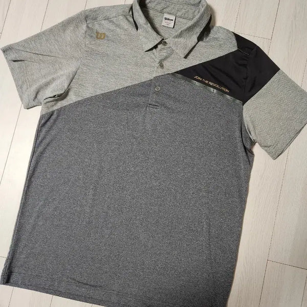 [BUNJANG] Wilson Men's Short Sleeve Polo T-Shirt Grey Size XL (105) / 새상품급) 윌슨 남성 반팔티셔츠 5245 그레이 카라티 사이즈105 xl