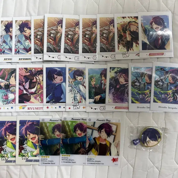 [BUNJANG] Ensemble Stars Shinobu Minoru PASH Card & Hairpin Bundle Set / 앙스타 시노부 파샤 + 미니코레 헤어핀 일괄