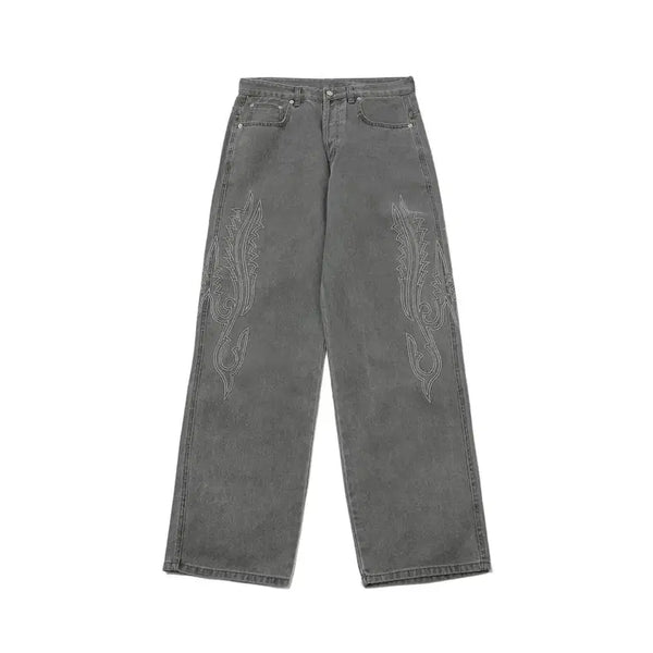 [BUNJANG] WESKEN Stitch Denim Pants Size 1 / 웨스켄 WESKEN 웨스턴 스티치 데님 팬츠 바지 1 사이즈