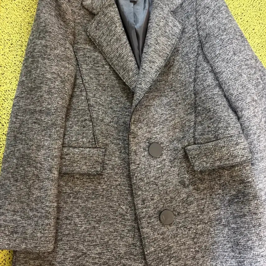 [BUNJANG] Nice Claup Tweed Coat Gray Size 85 / 나이스클랍 트위드 코트 그레이 85
