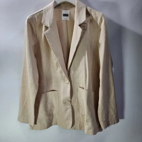 [BUNJANG] Linen Blazer Beige / (F)린넨 베이지색 블레이저2.5