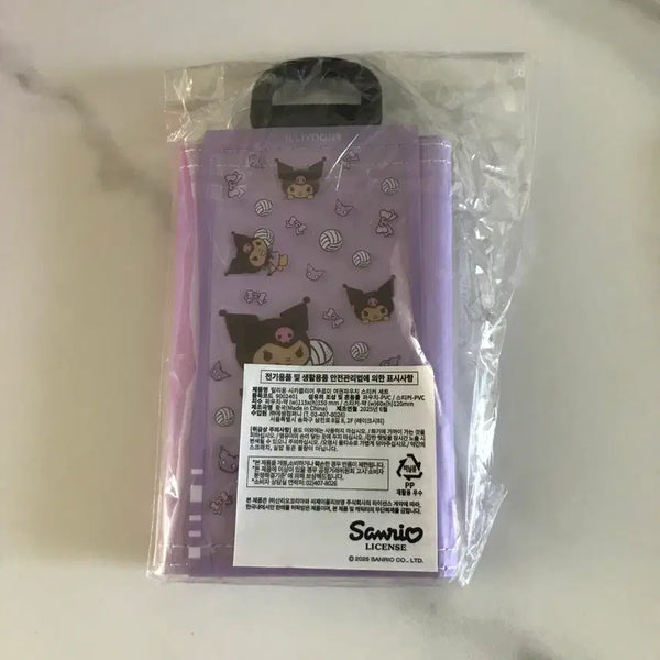 [BUNJANG] Illiyoon Kuromi Passport Pouch Sticker Set / (새상품) 일리윤 쿠로미 여권파우치 스티커 세트 여권케이스