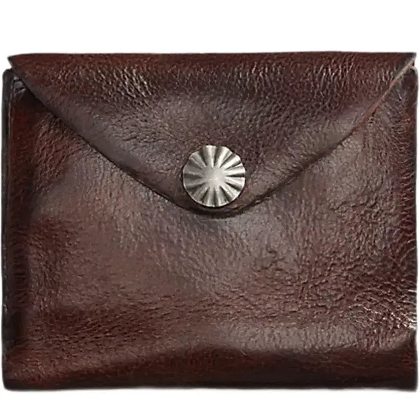 [BUNJANG] RRL Concho Leather Wallet Dark Brown / RRL 더블알엘 콘초 레더 월렛 다크 브라운