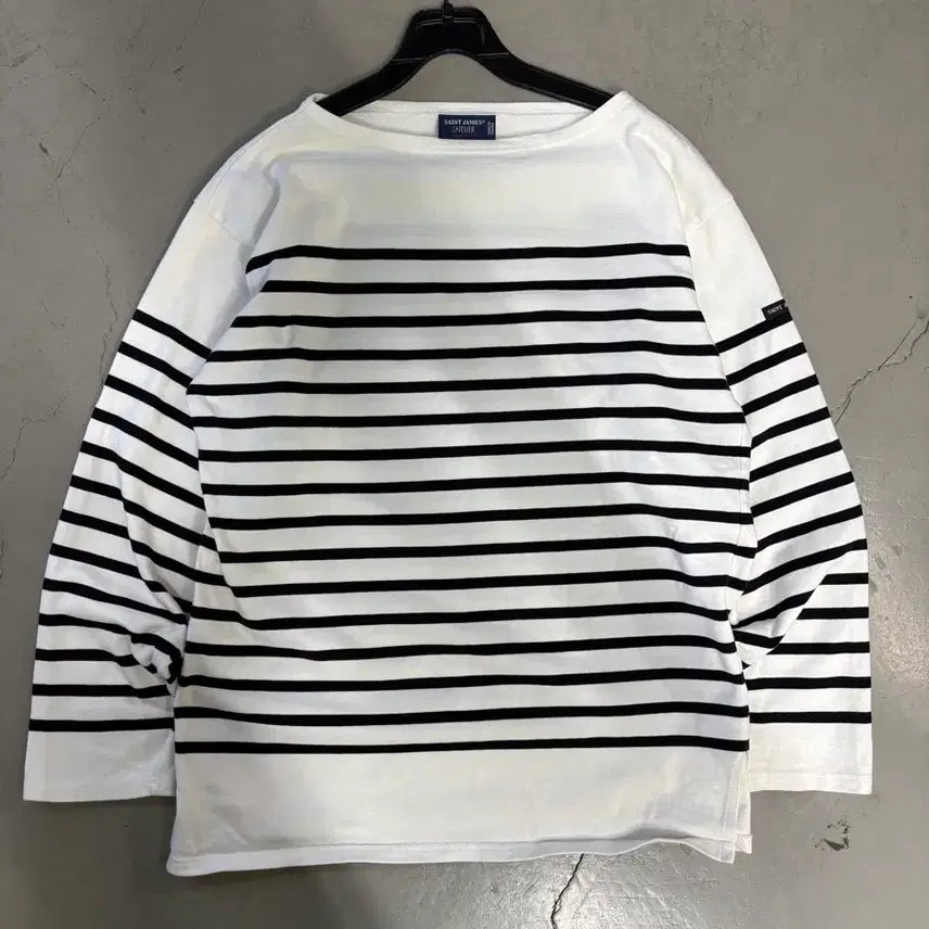 [BUNJANG] Saint James Striped Cotton Long Sleeve (Medium/Large) / 만원샵 세인트제임스 스트라이프 코튼 롱슬리브 ML