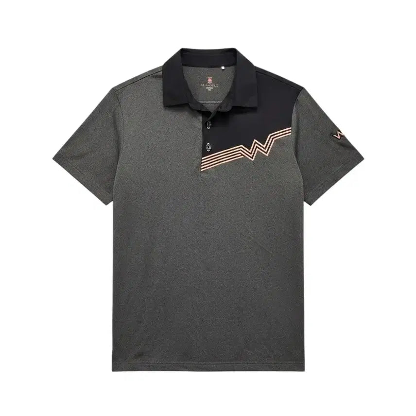 [BUNJANG] Wide Angle Men's Golf Spandex Short Sleeve Polo Shirt / 남성95/ 와이드앵글 골프 스판 반팔 카라티