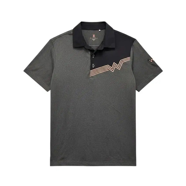 [BUNJANG] Wide Angle Men's Golf Spandex Short Sleeve Polo Shirt / 남성95/ 와이드앵글 골프 스판 반팔 카라티