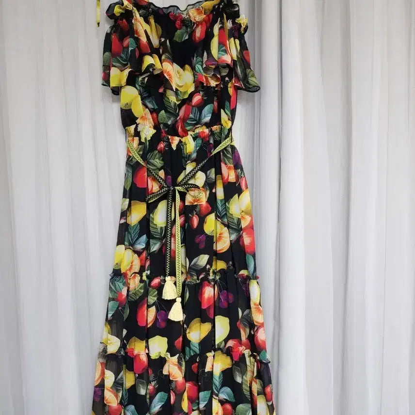 [BUNJANG] Olive des Olive Frill Maxi Dress / 올리브데올리브 프릴 맥시 원피스