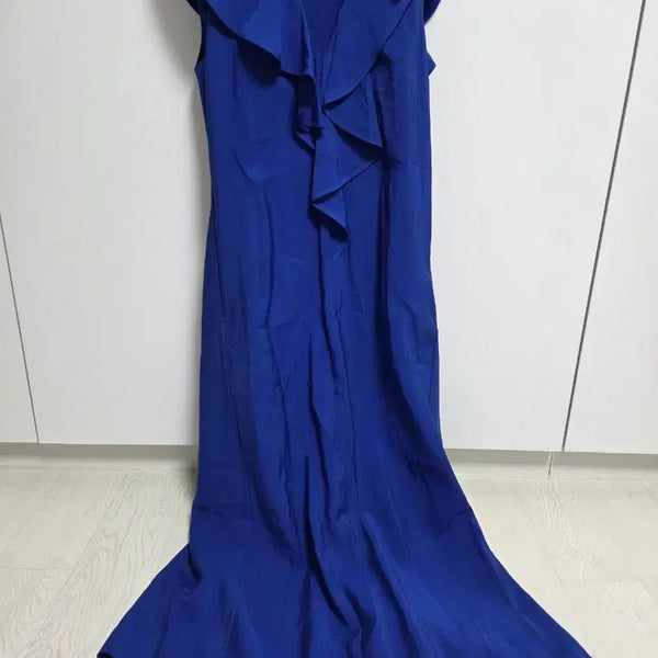 [BUNJANG] COS Blue Frill Detail Midi Dress - Size 55 / COS 코스 원피스 블루 55