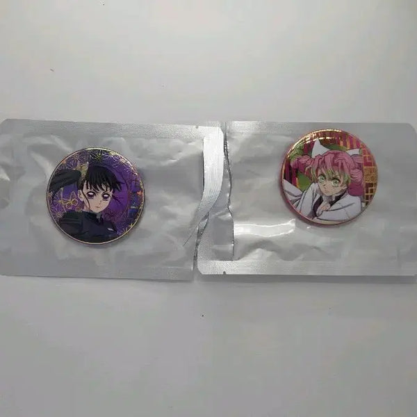 [BUNJANG] Demon Slayer Kanao & Mitsuri Can Badges (Unused, Bundle Set) / 귀칼 카나오 미츠리 캔뱃지 (미사용,일괄)
