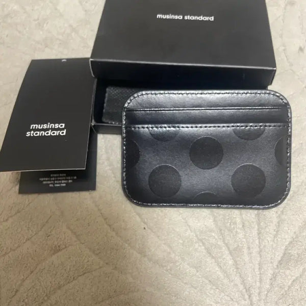 [BUNJANG] Musinsa Standard Polka Dot Card Wallet Black / (새상품) 무신사 우먼즈 폴카도트 블랙 카드지갑