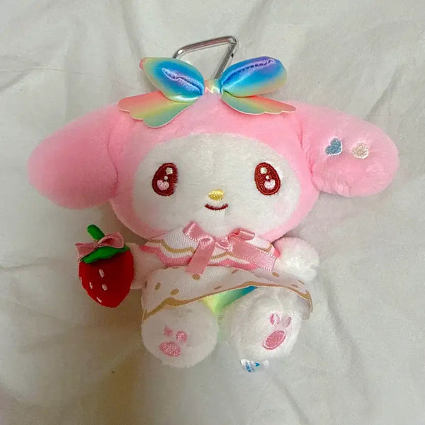 [BUNJANG] Sanrio Strawberry My Melody Keychain Plush / 산리오 스트로베리 마이멜로디 키링 인형